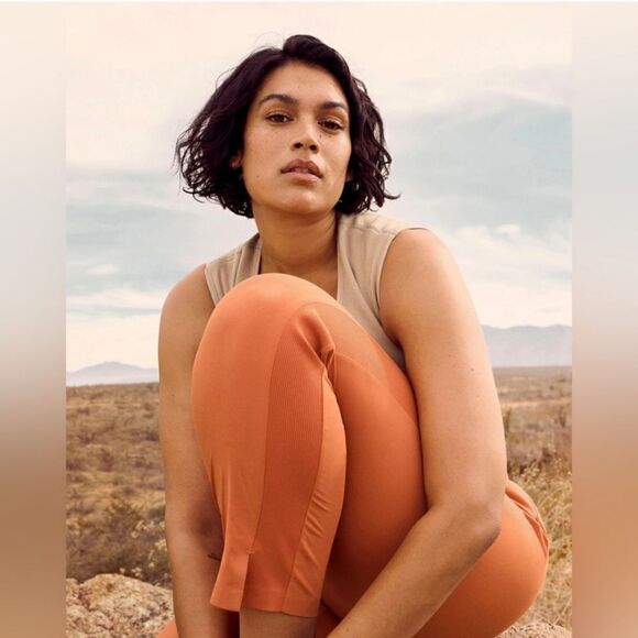 ATHLETA Brooklyn Ankle Pants Sun Baked Clay Orange Color Pockets Size 2 - Picture 14 of 14